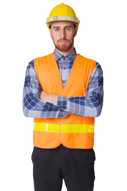 Armour Building Maintenance - portrait of young bearded man construction worker UV4HCMV